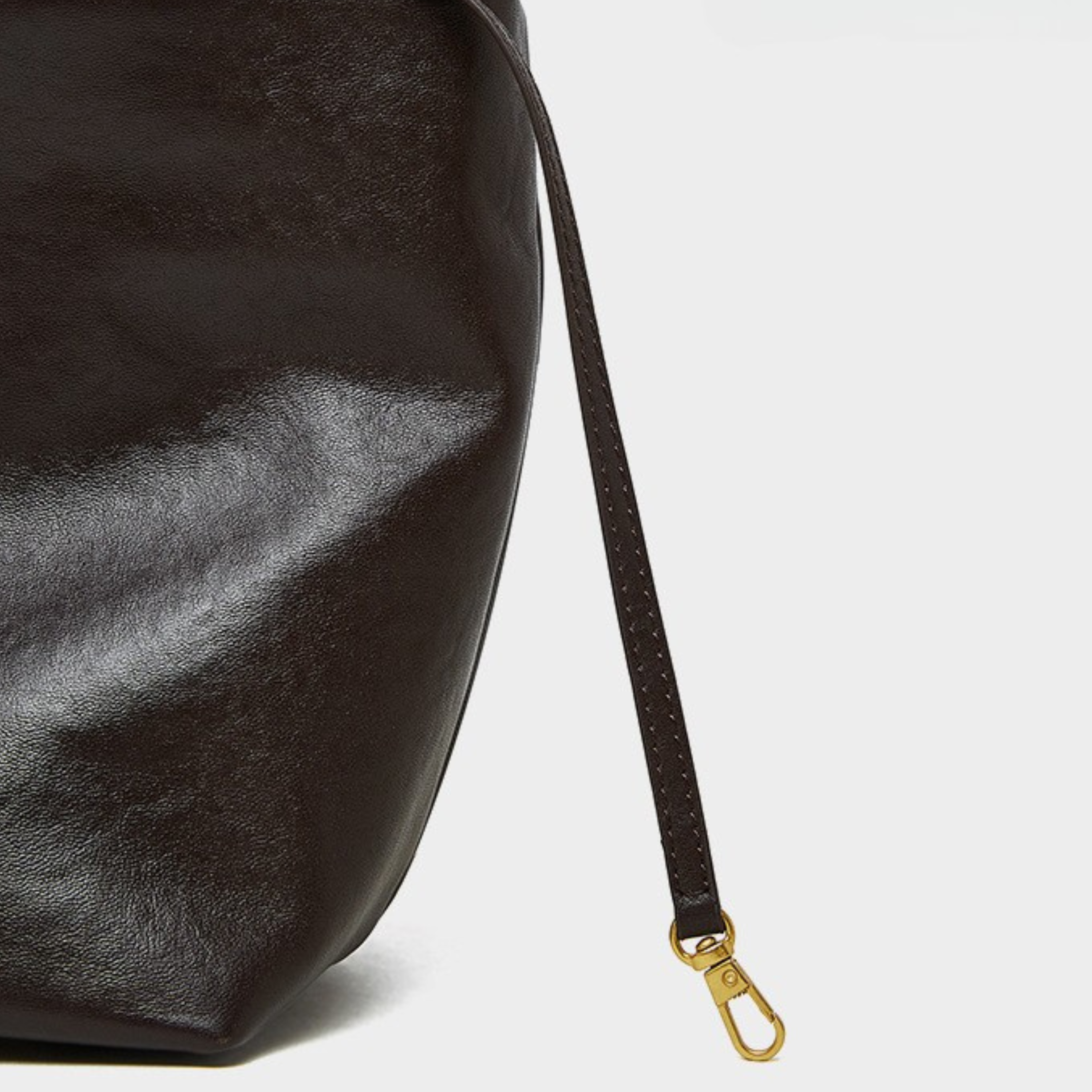 2-way genuine leather tote bag