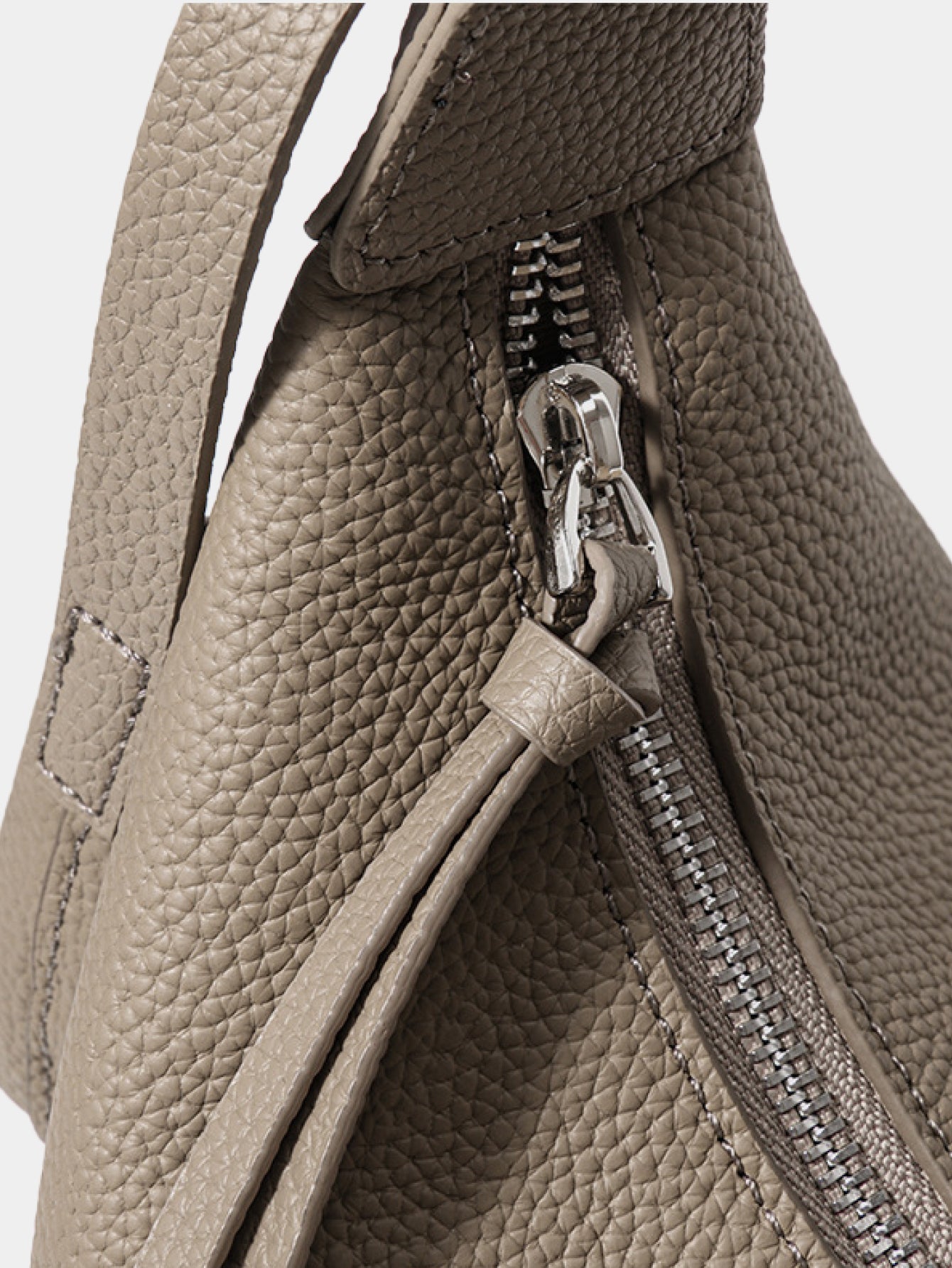 Grain leather bag