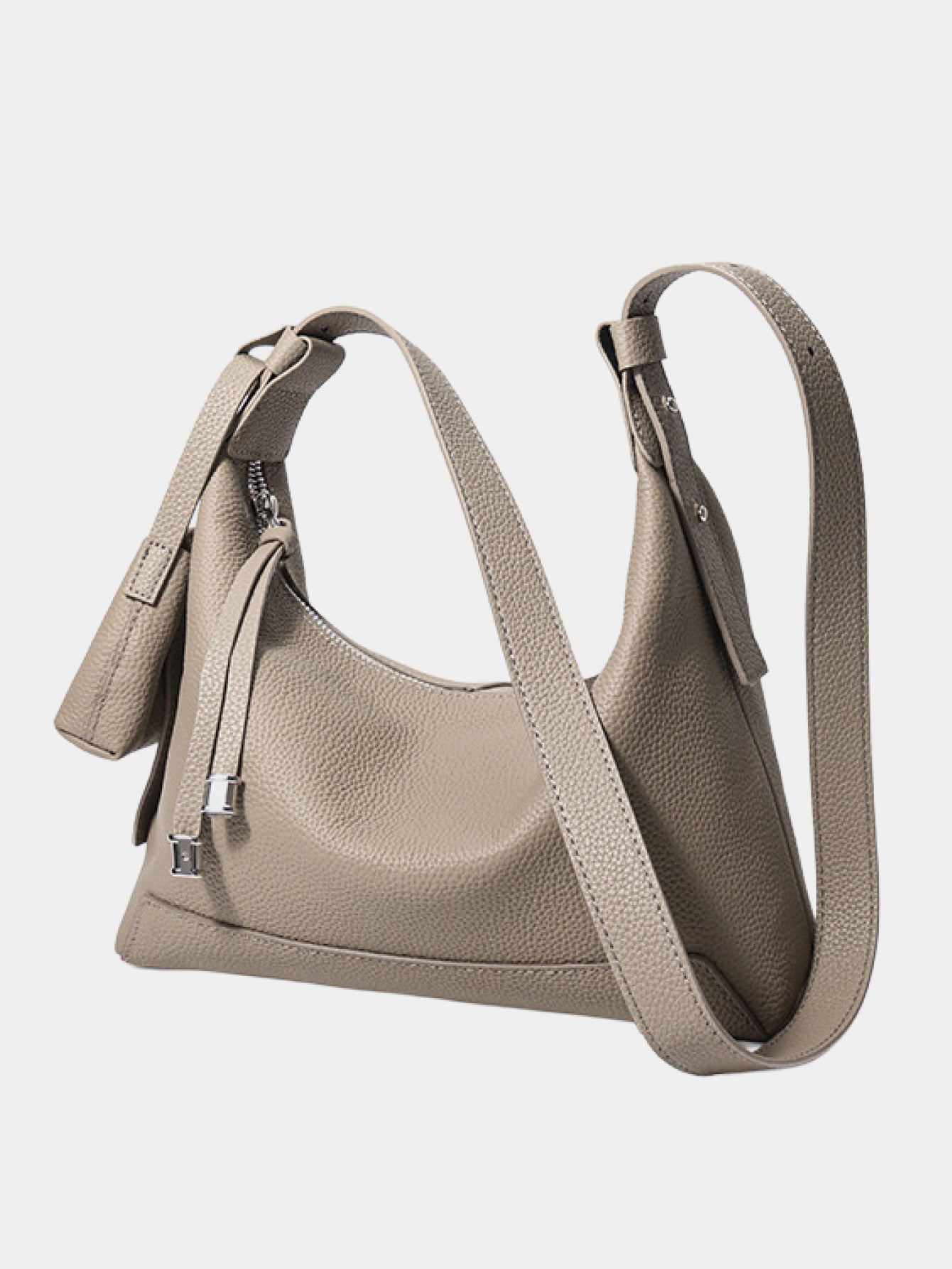 Grain leather bag