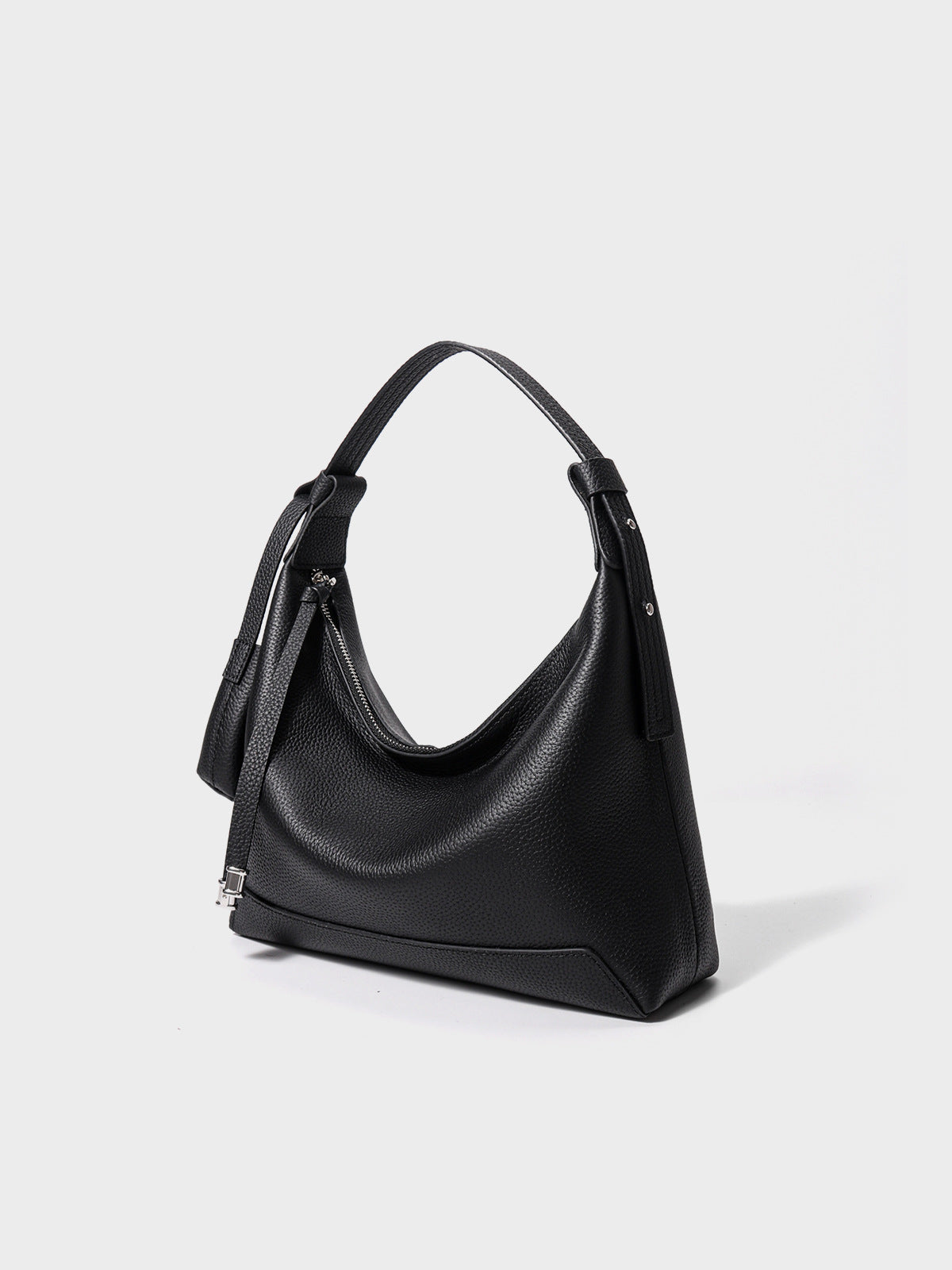 Grain leather bag