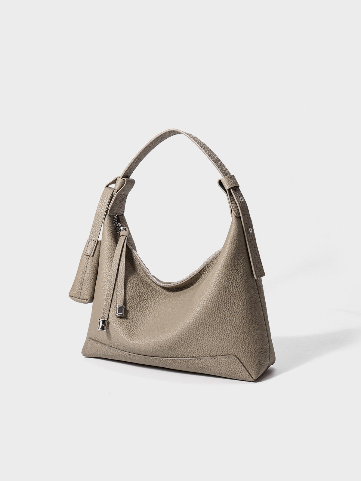 Grain leather bag