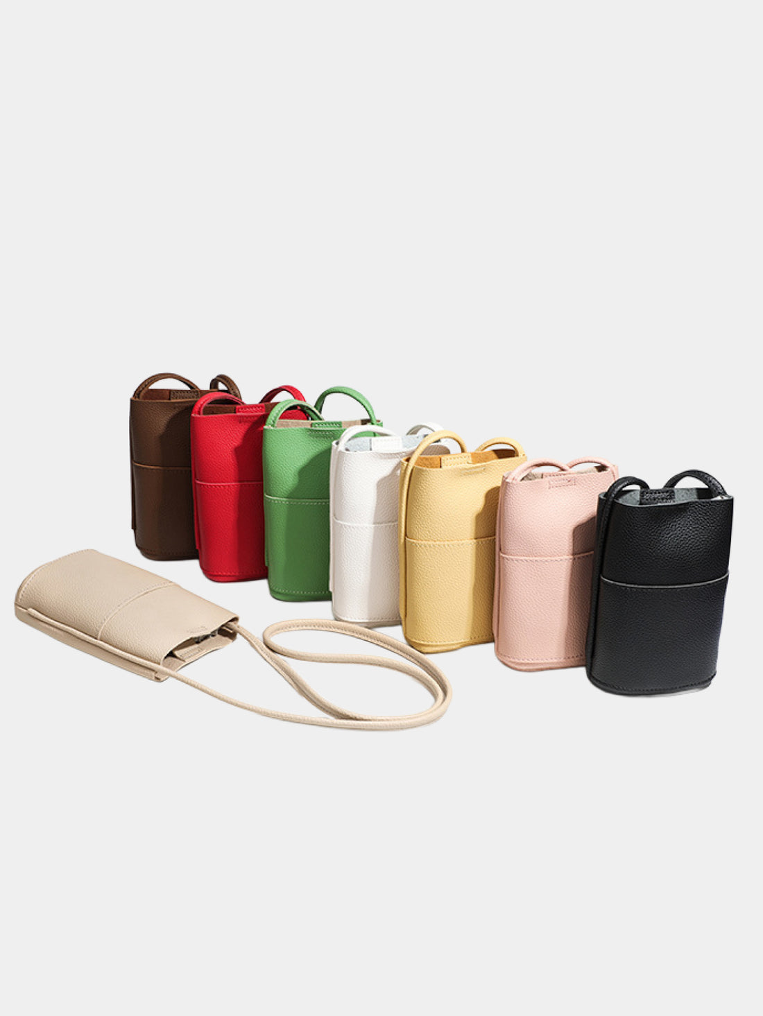 Slim leather shoulder