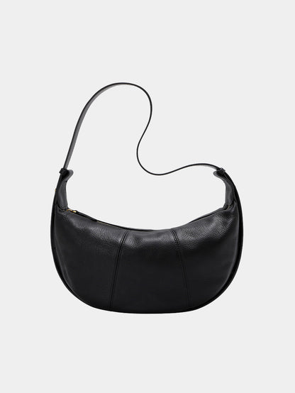 Half-moon leather shoulder