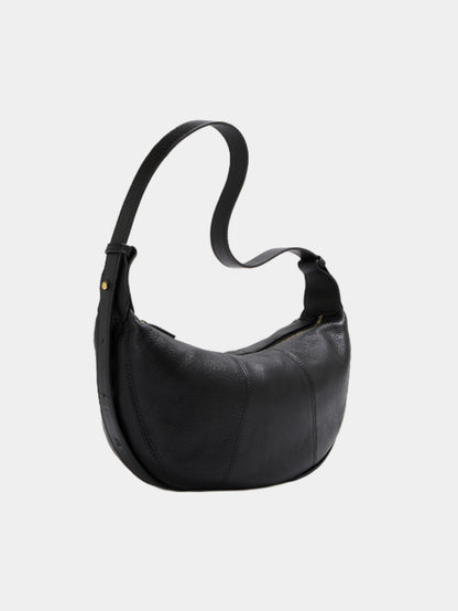 Half-moon leather shoulder