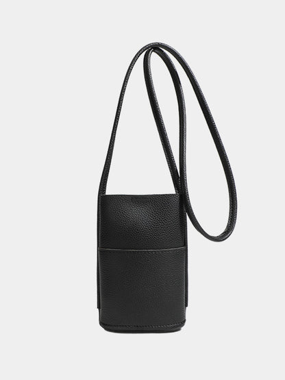 Slim leather shoulder