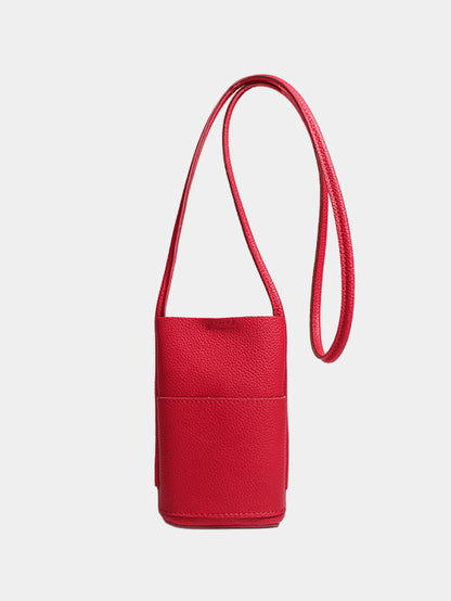 Slim leather shoulder