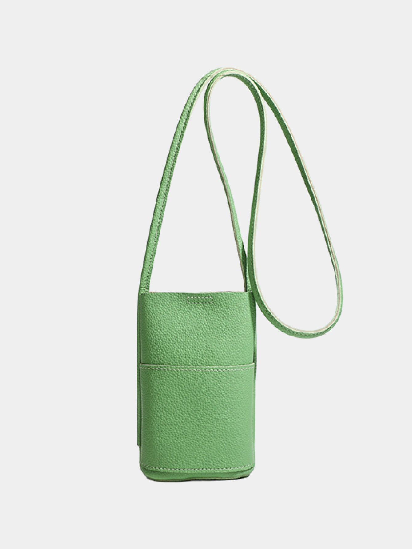 Slim leather shoulder