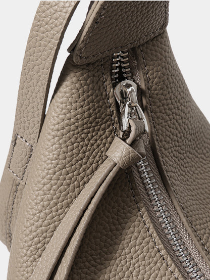 Grain leather bag