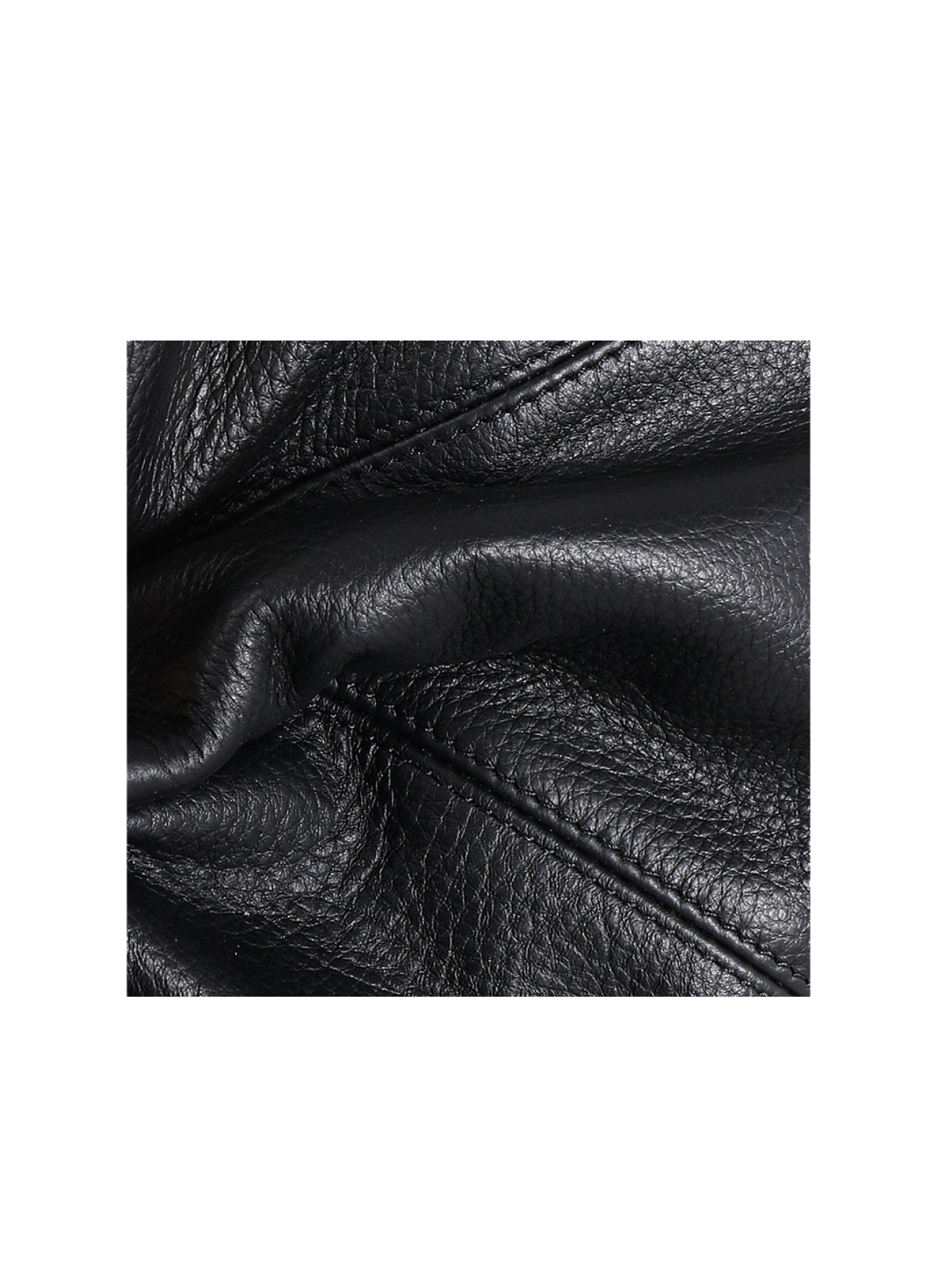 Half-moon leather shoulder